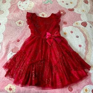 Red dress for little girls 👧🏻